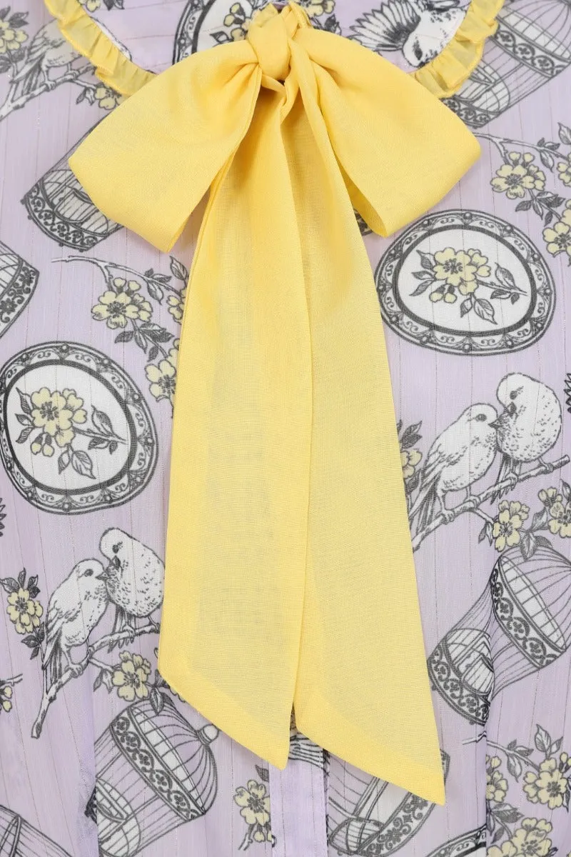 Willow Sparrow Blouse sold by Hell Bunny product image thumbnail 3