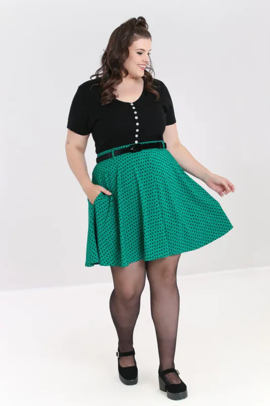 Paradisum Mini Skirt sold by Hell Bunny