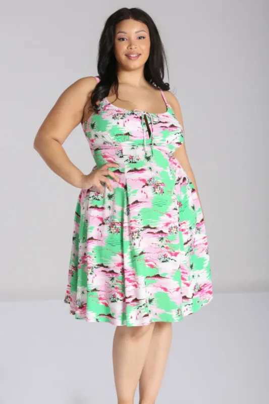 Kai Knee Dress sold by Hell Bunny