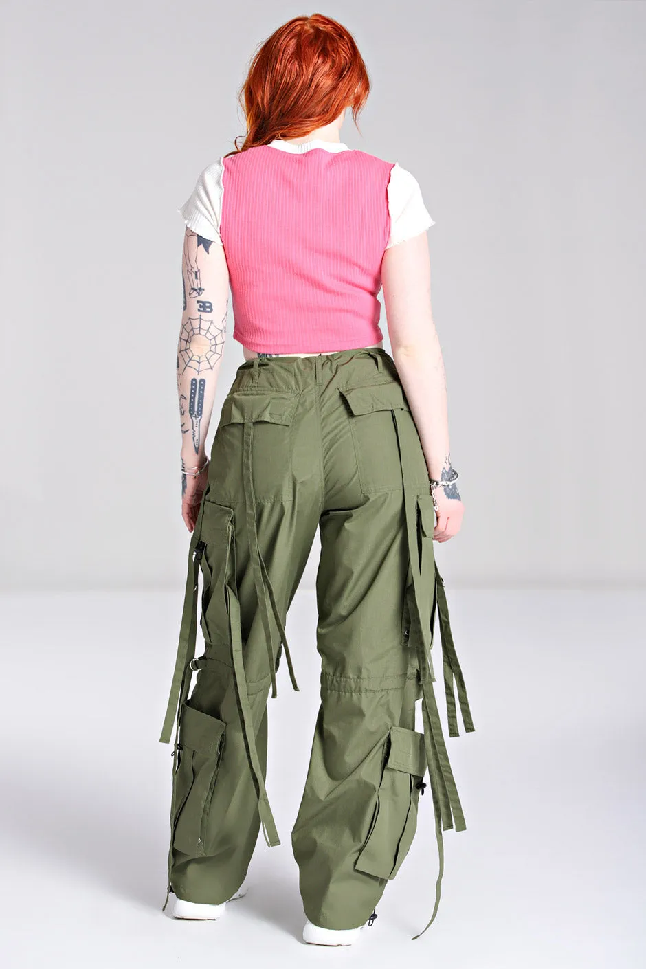 Octopus Trousers Green sold by Hell Bunny product image thumbnail 3