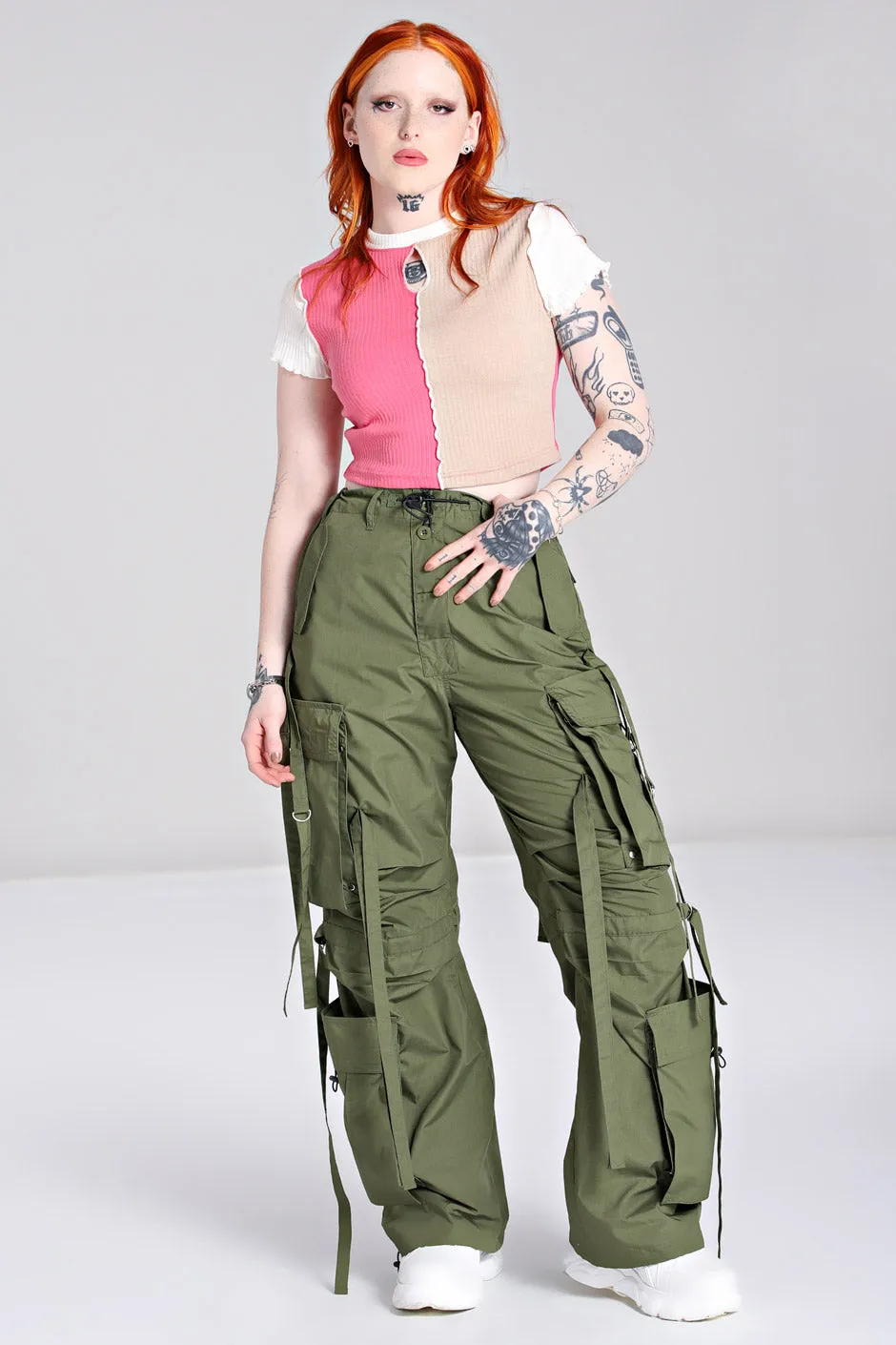Octopus Trousers Green sold by Hell Bunny product image thumbnail 2