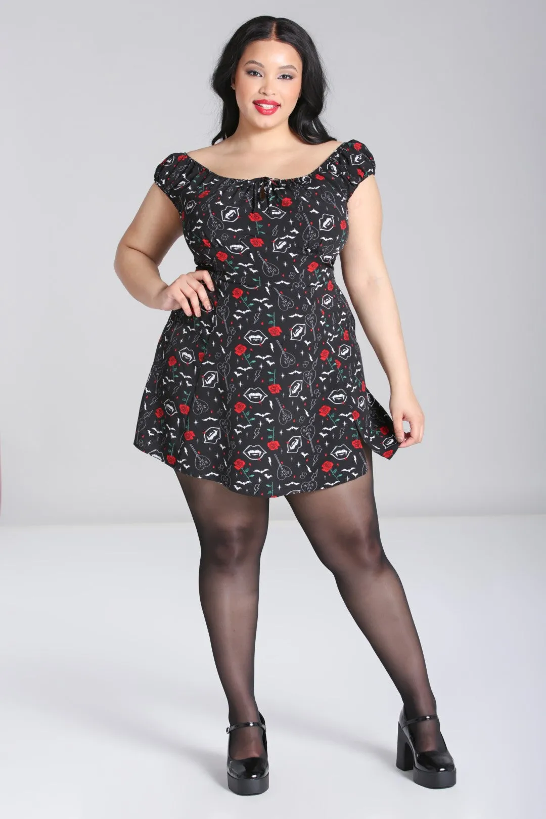 Lilith Mini Dress sold by Hell Bunny product image thumbnail 4
