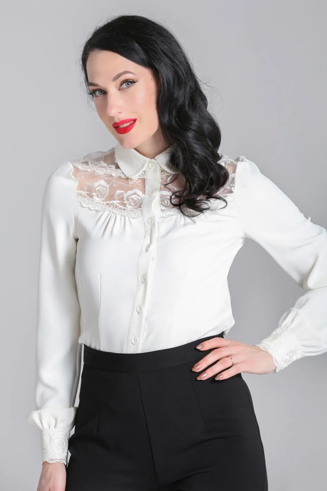 Lucille Blouse sold by Hell Bunny