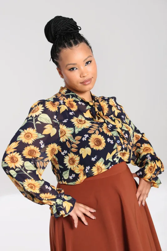 Sunflower Blouse sold by Hell Bunny