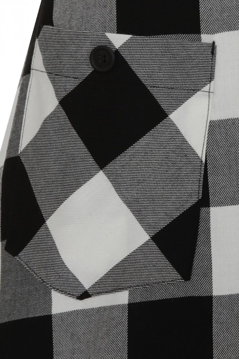 Teen Spirit Mid Skirt Black-White sold by Hell Bunny product image thumbnail 4