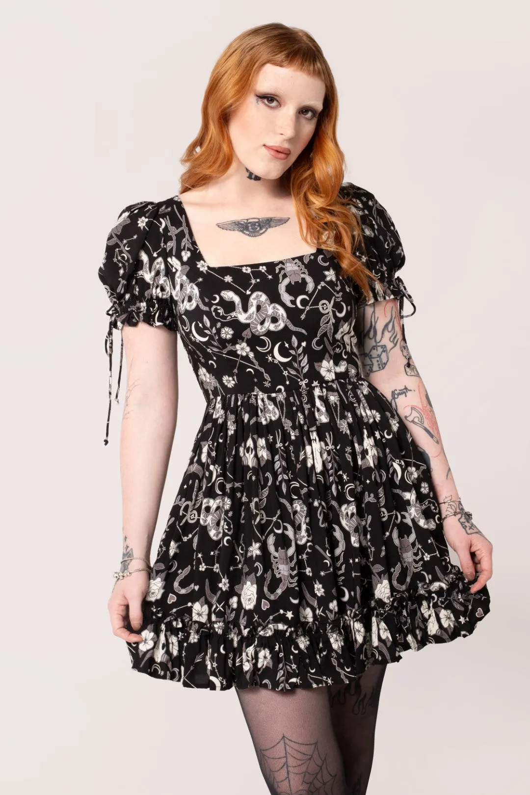 Star Sign Mini Dress sold by Hell Bunny