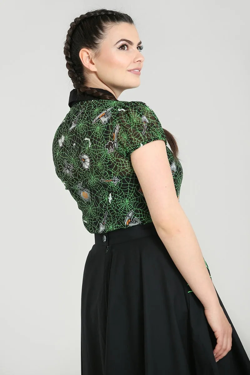 Hex Blouse sold by Hell Bunny product image thumbnail 3