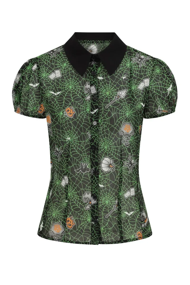 Hex Blouse sold by Hell Bunny product image thumbnail 5