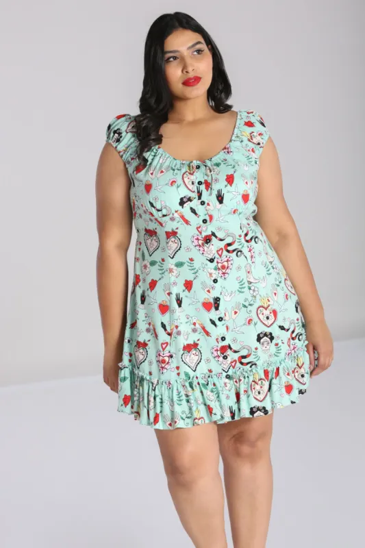 Tijuana Mini Dress made by Hell Bunny