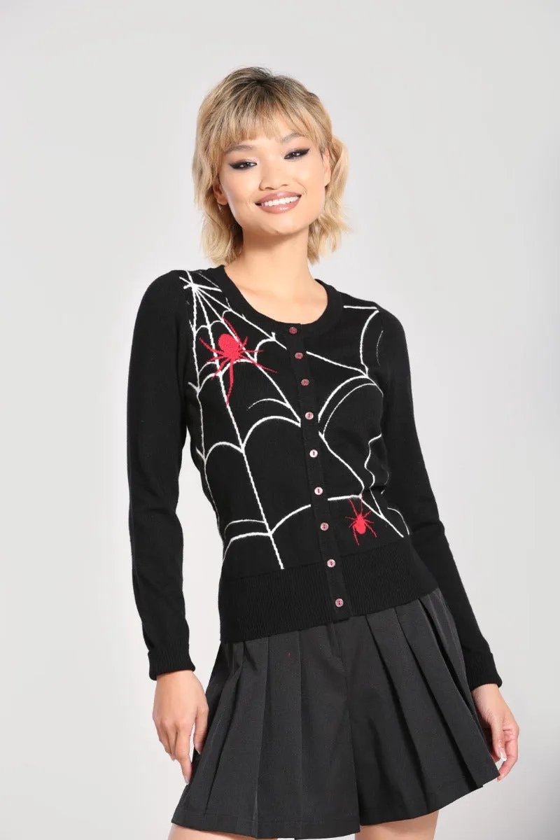 In A Web Cardigan sold by Hell Bunny product image thumbnail 4