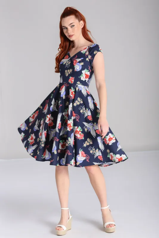 Misa Midi Dress sold by Hell Bunny