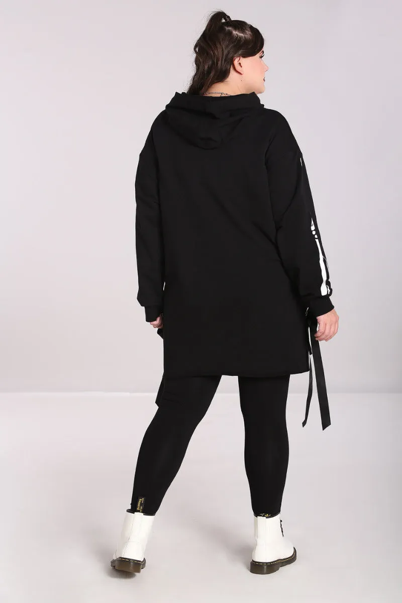 Skeleton Hoodie Dress sold by Hell Bunny product image thumbnail 2