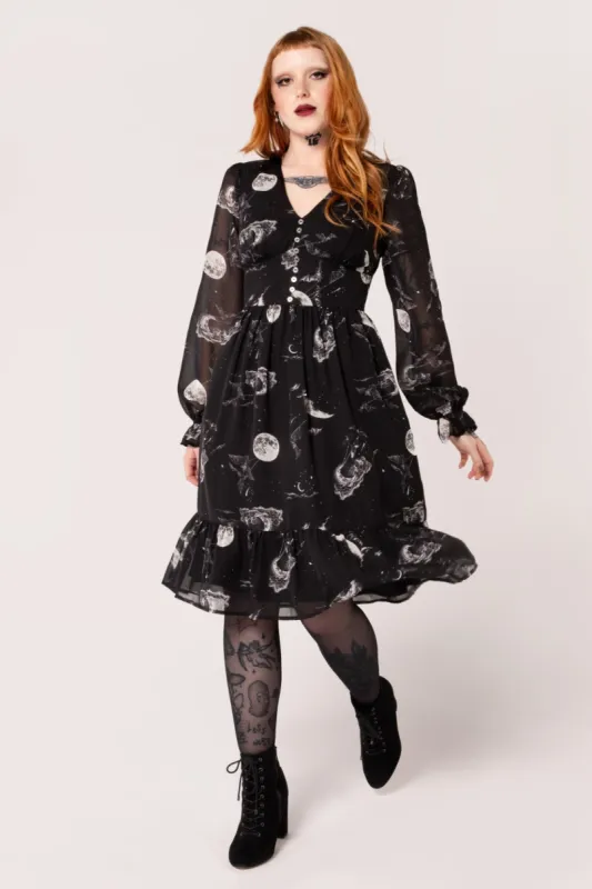 knee length dresses for ladies Musu nyinma midi dress – MS Designs Collection main image 1