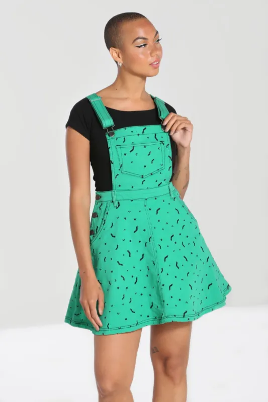 Bat Pinafore Dress sold by Hell Bunny
