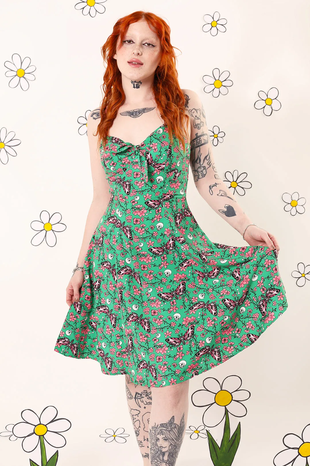 Madilynn Knee Dress sold by Hell Bunny