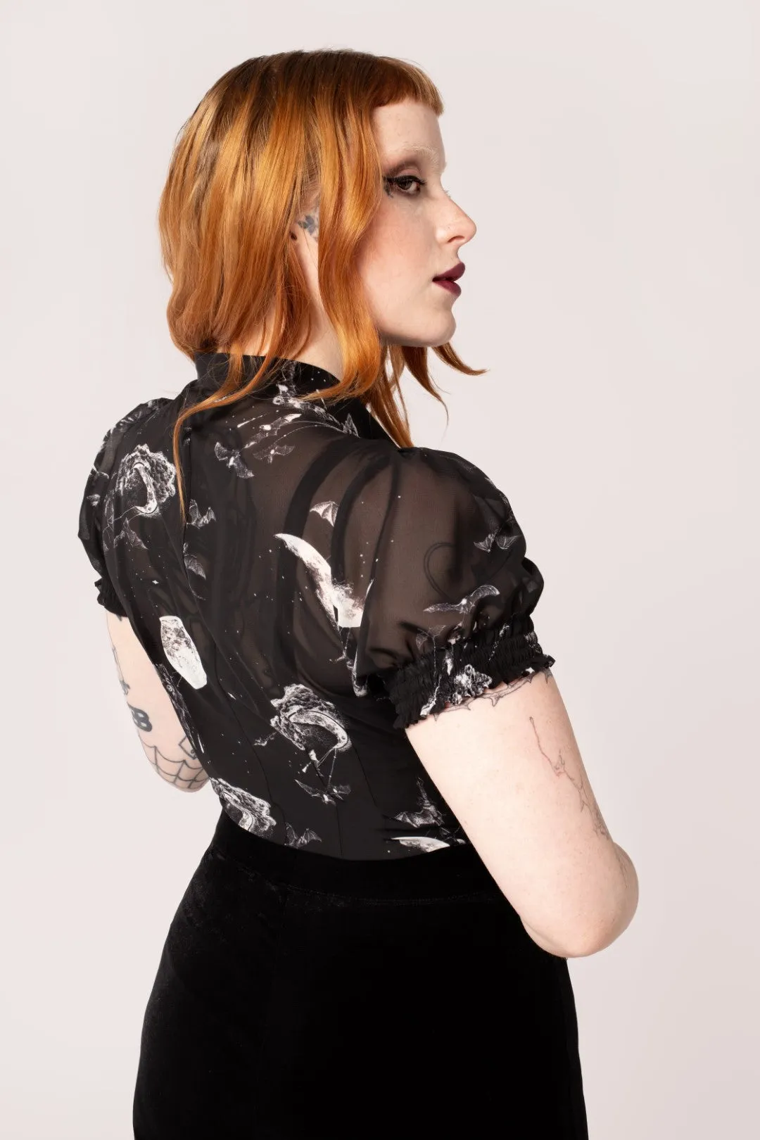 Over The Moon Blouse sold by Hell Bunny product image thumbnail 4
