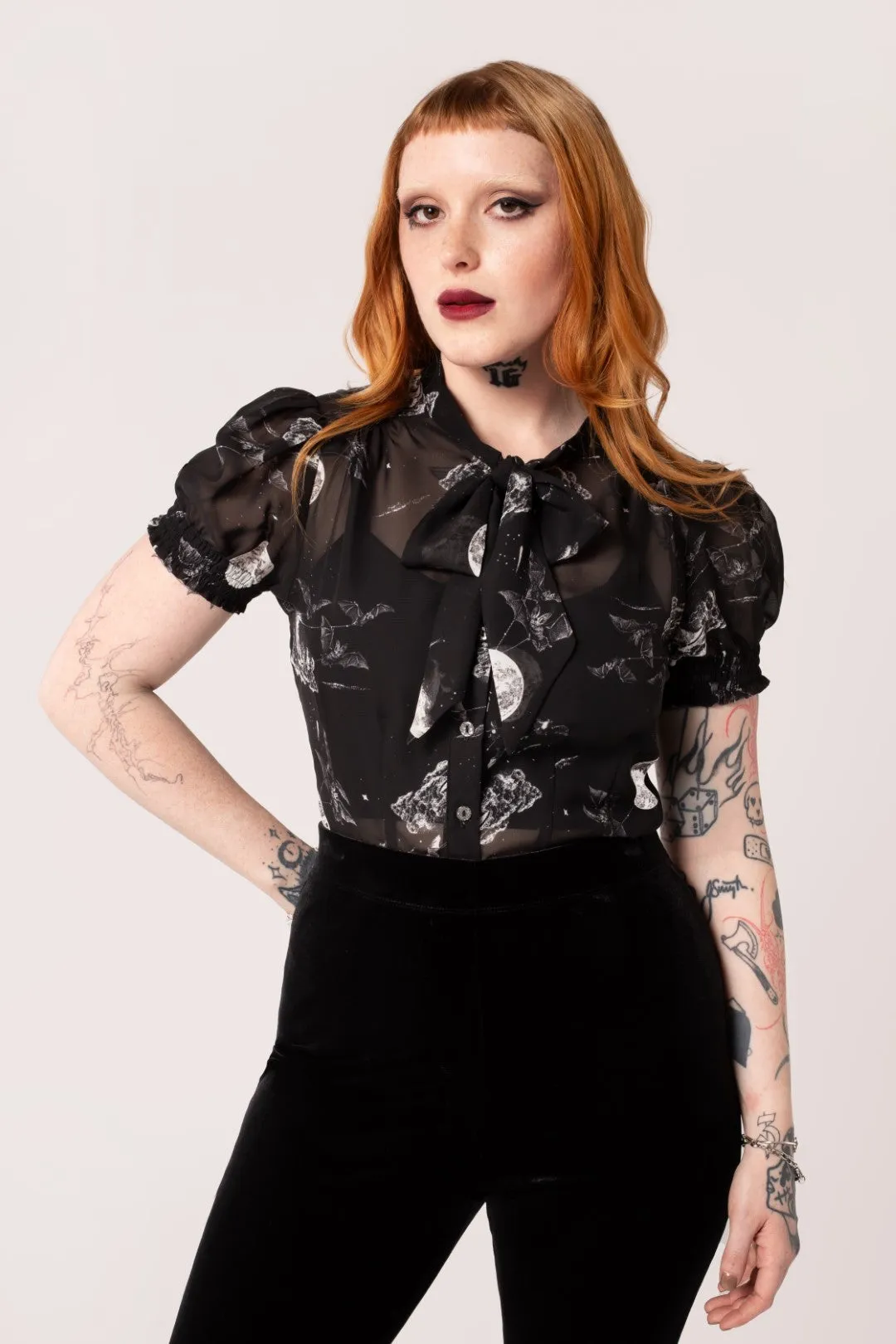Over The Moon Blouse sold by Hell Bunny product image thumbnail 3