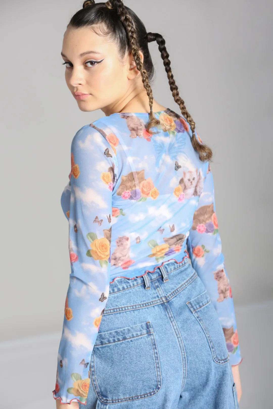 Kitsch Kitty Top sold by Hell Bunny product image thumbnail 3