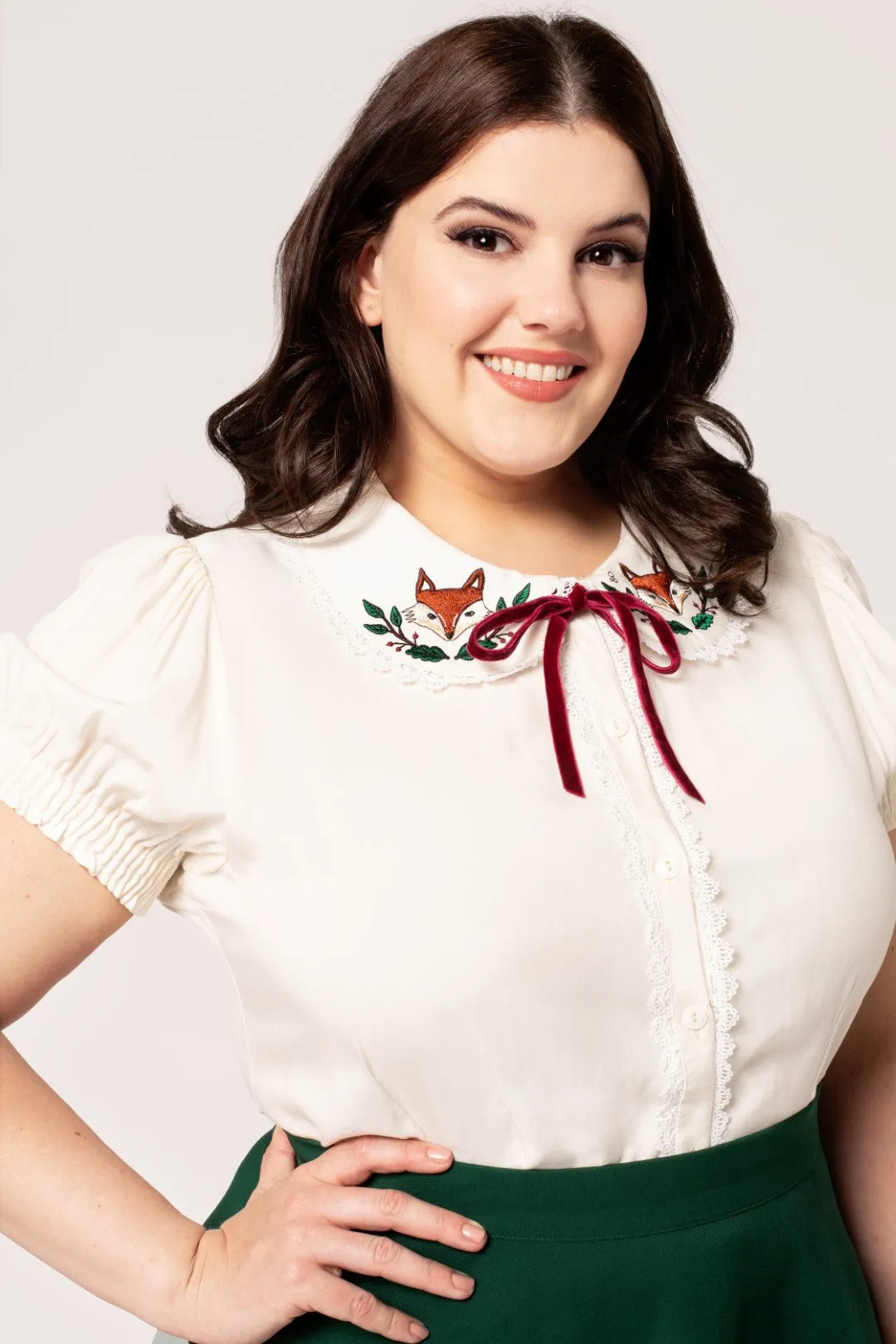 Basil Blouse sold by Hell Bunny product image thumbnail 4