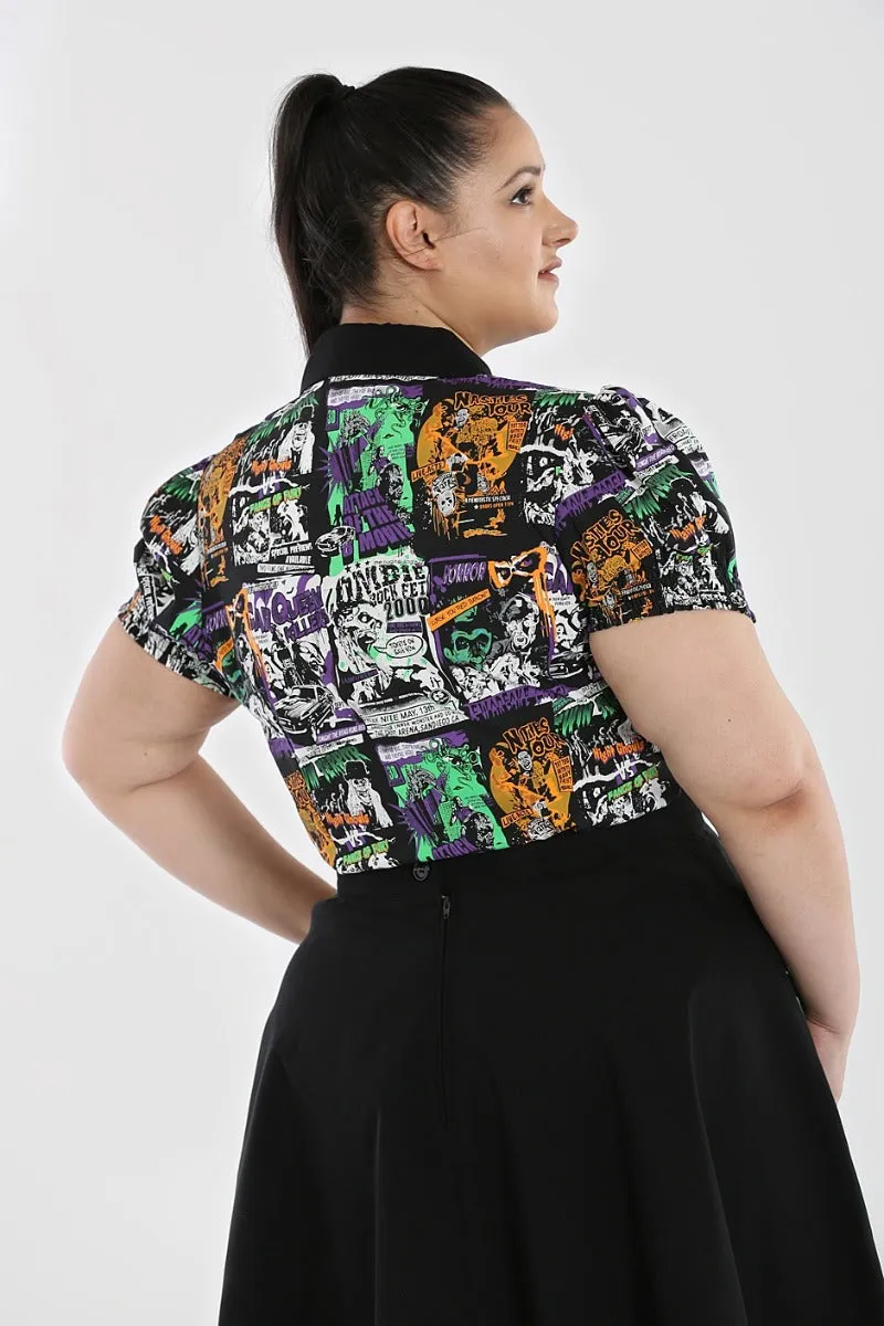 Be Afraid Blouse sold by Hell Bunny product image thumbnail 2