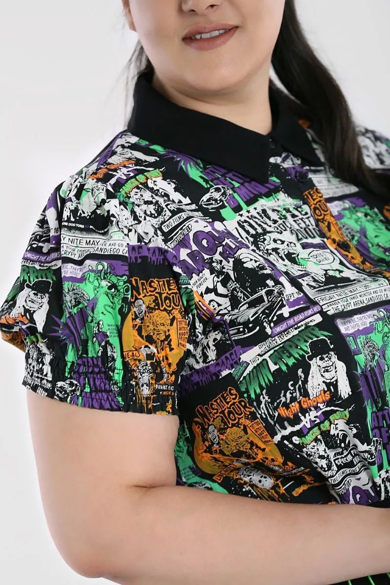 Be Afraid Blouse sold by Hell Bunny product image thumbnail 3