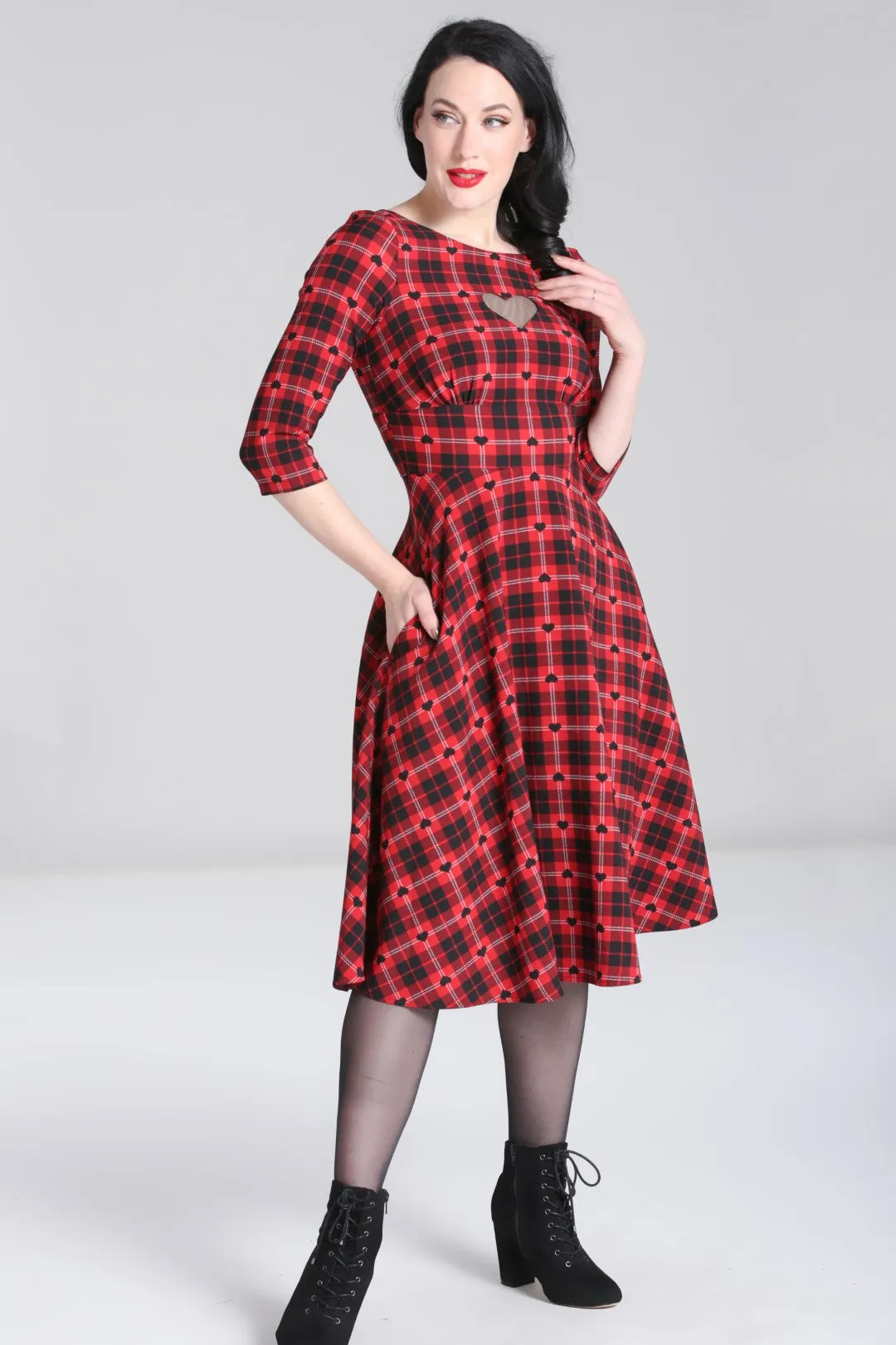 Date Night Midi Dress sold by Hell Bunny