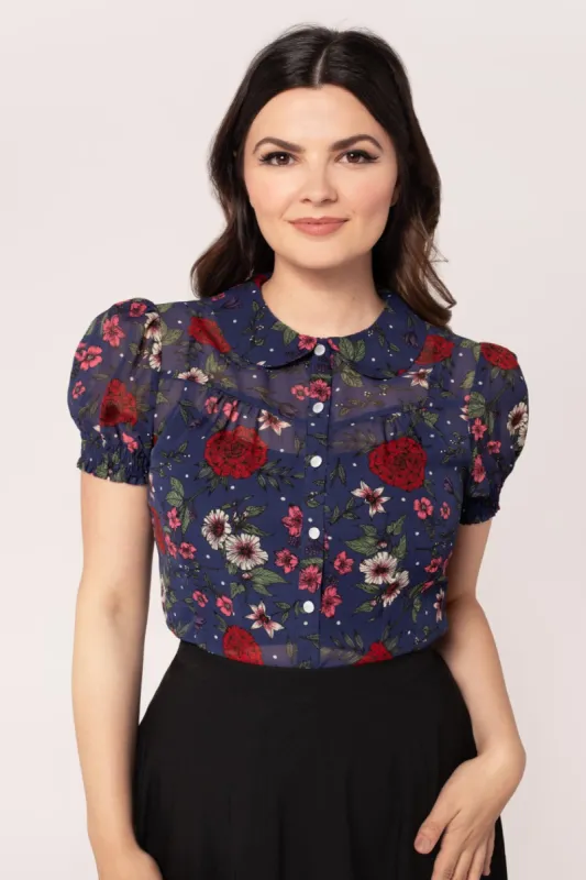 Camellia Blouse sold by Hell Bunny