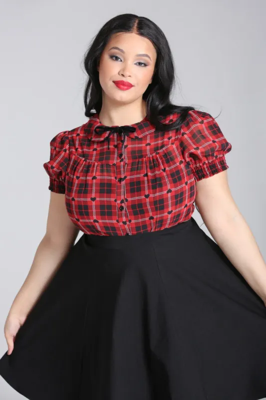 Date Night Blouse sold by Hell Bunny