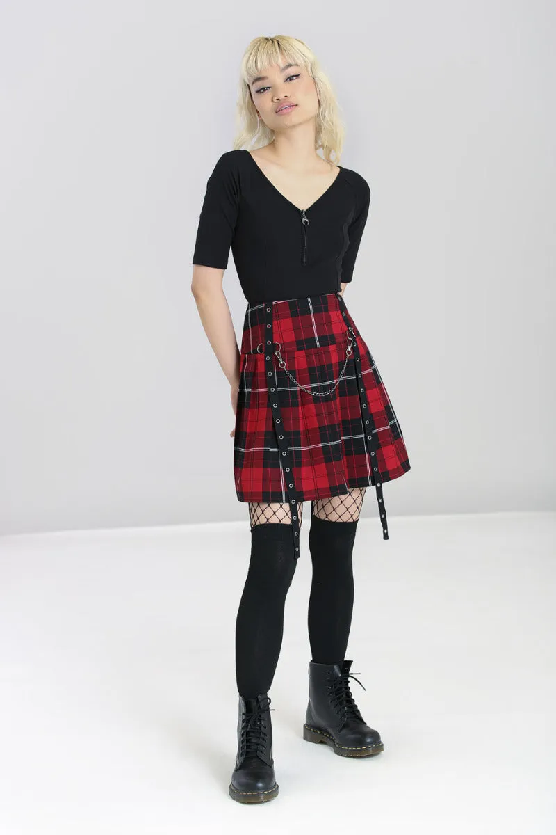 Brody Mini Skirt sold by Hell Bunny product image thumbnail 4