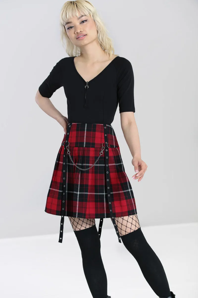 Brody Mini Skirt sold by Hell Bunny