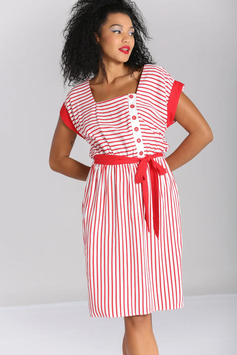 Ahoy Dress sold by Hell Bunny