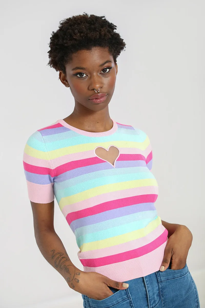 Love Heart Top sold by Hell Bunny