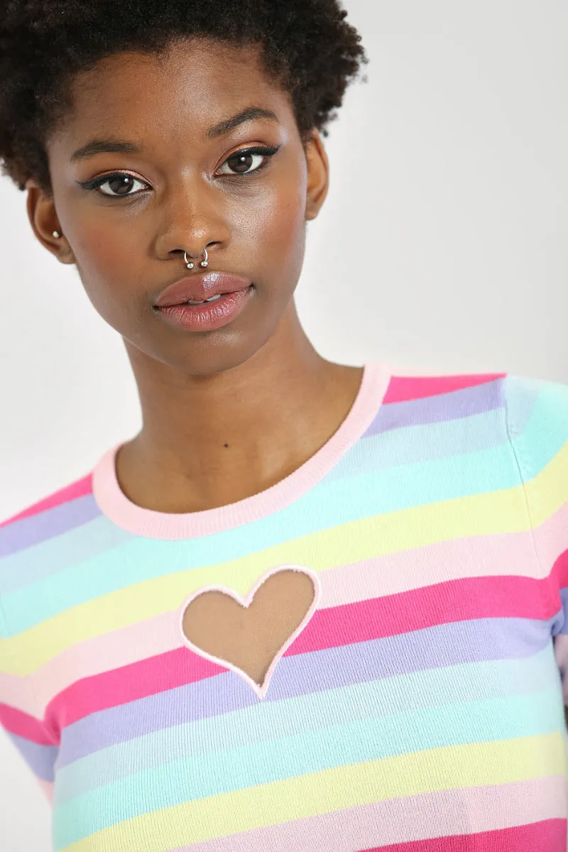 Love Heart Top sold by Hell Bunny product image thumbnail 2