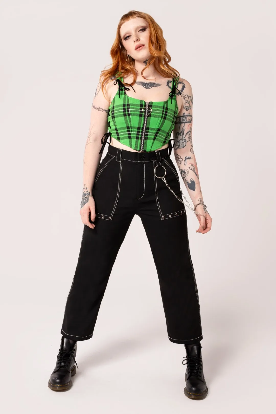 Obsidian Trousers sold by Hell Bunny product image thumbnail 2