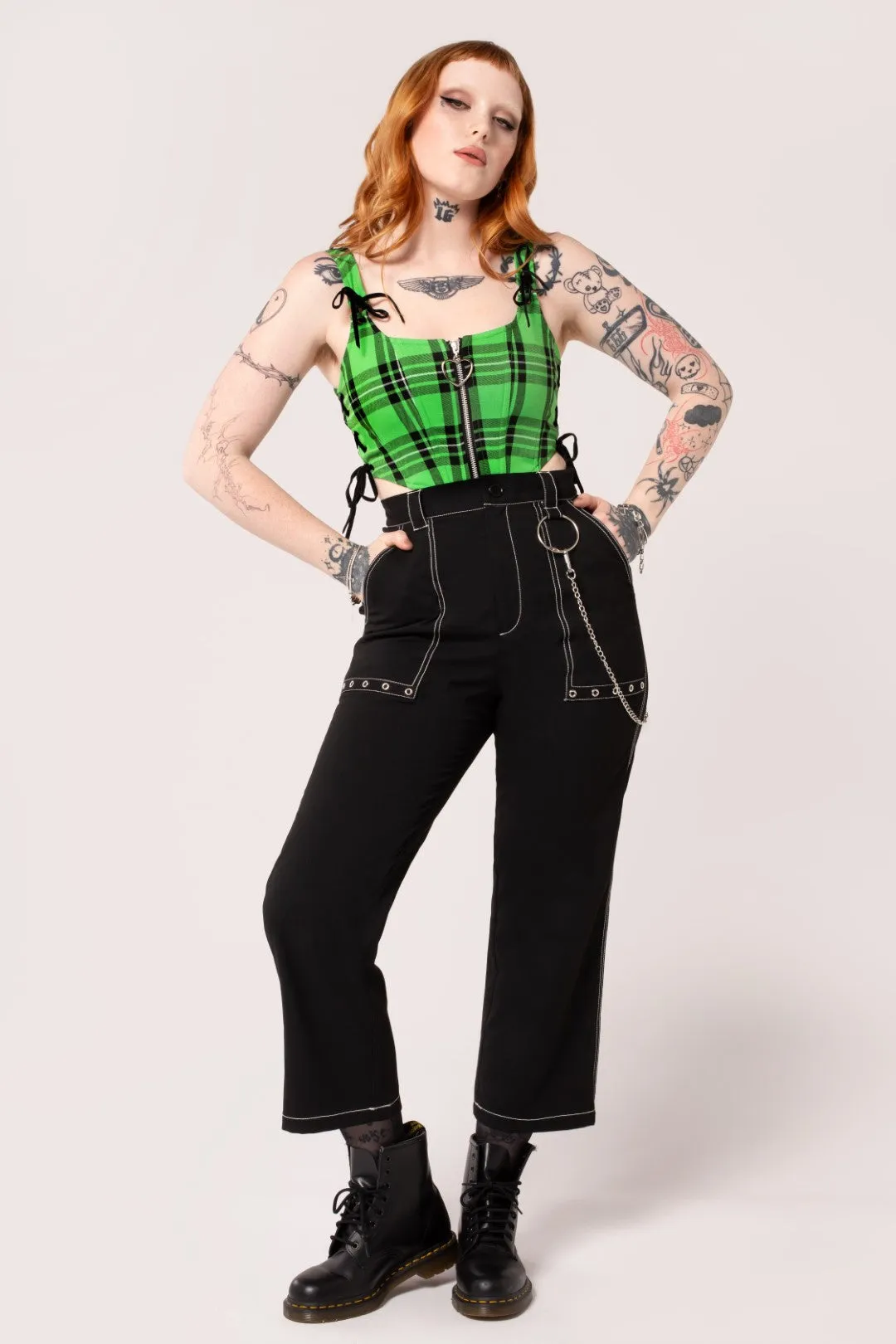 Obsidian Trousers sold by Hell Bunny product image thumbnail 3