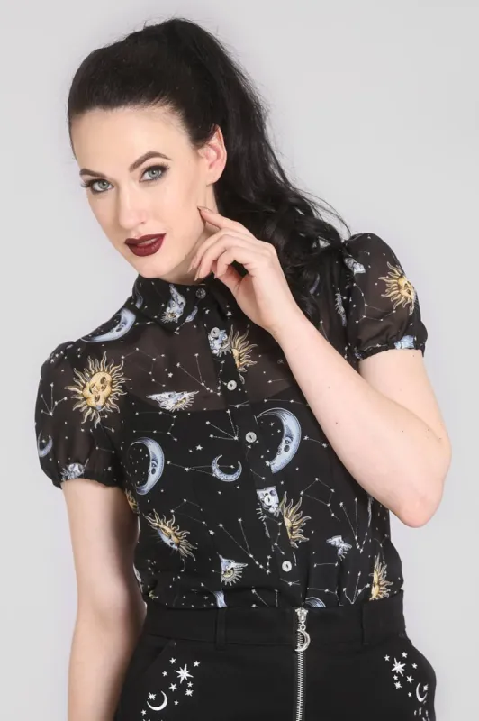 Solaris Blouse sold by Hell Bunny