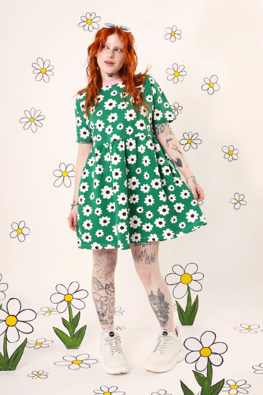 Kitsch Daisy MIni Dress sold by Hell Bunny
