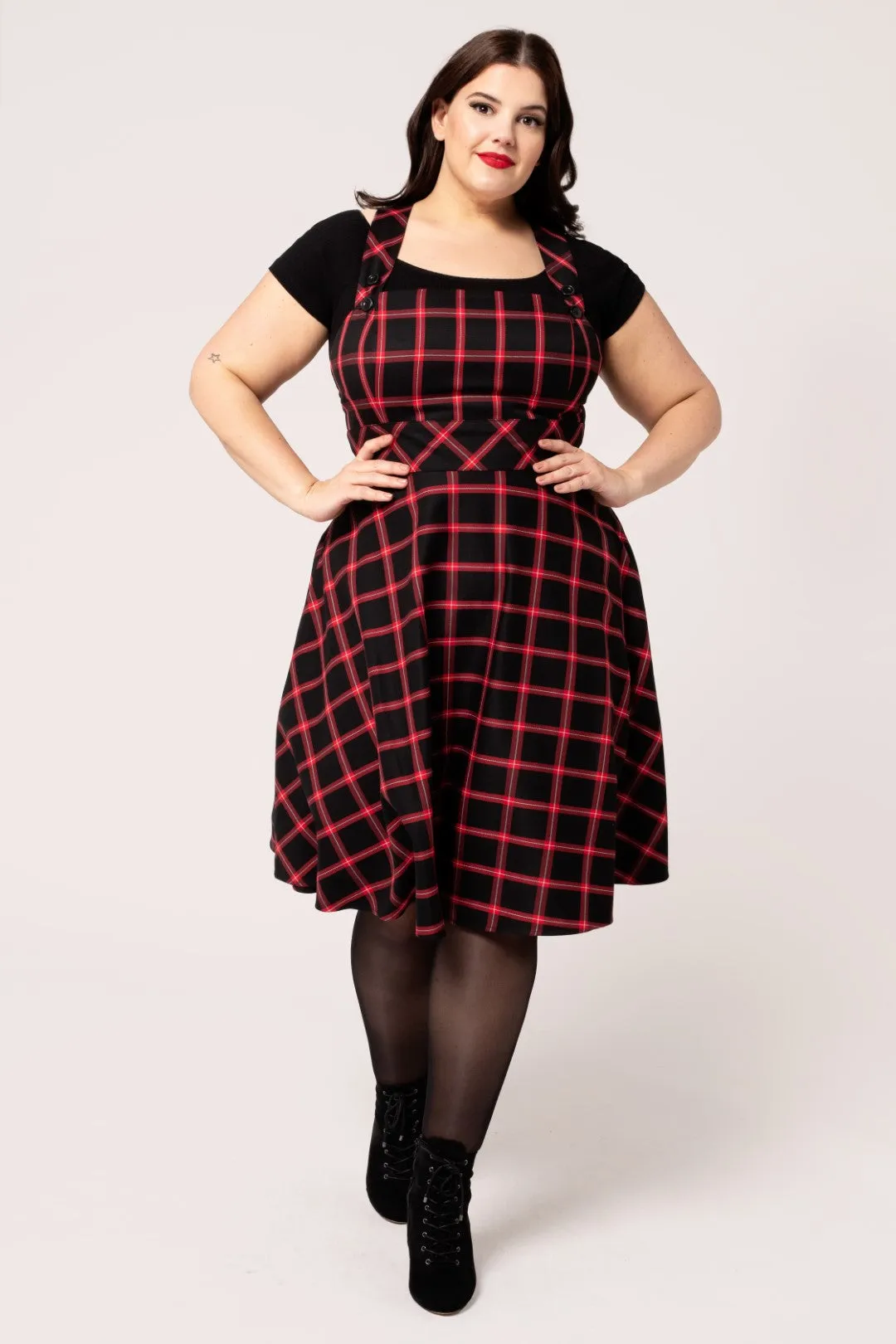 Janine Pinafore Dress sold by Hell Bunny product image thumbnail 5