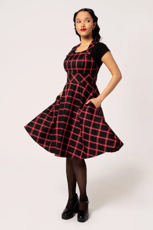 Janine Pinafore Dress sold by Hell Bunny