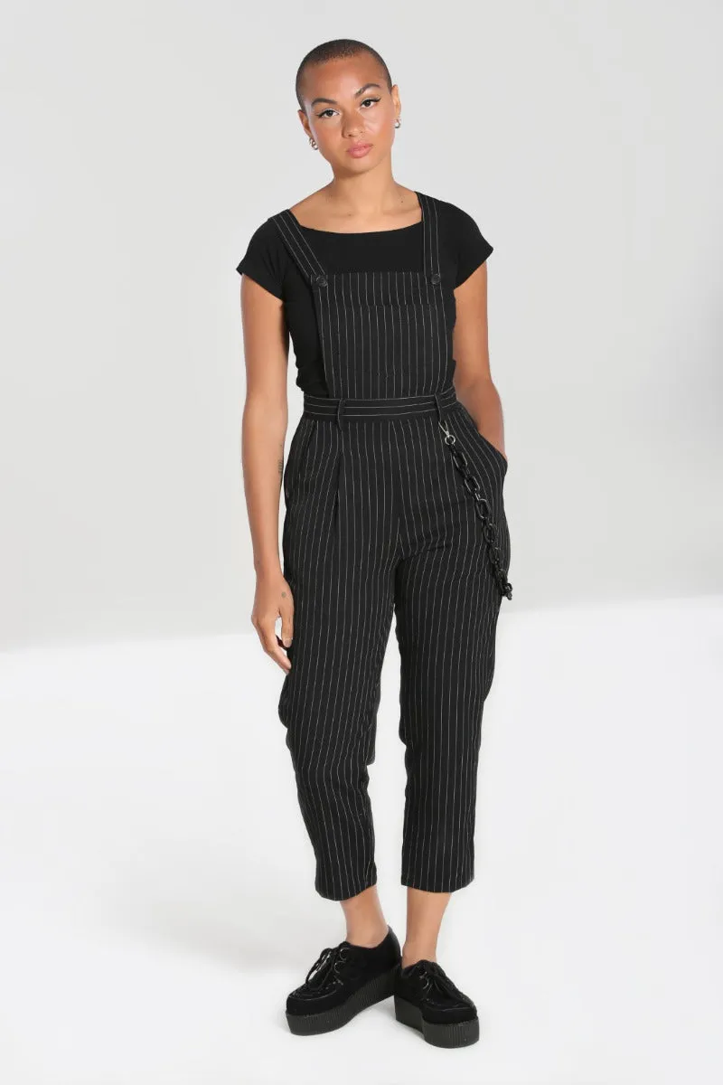 Wolfie Dungarees sold by Hell Bunny