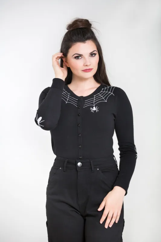 Spider Cardigan sold by Hell Bunny