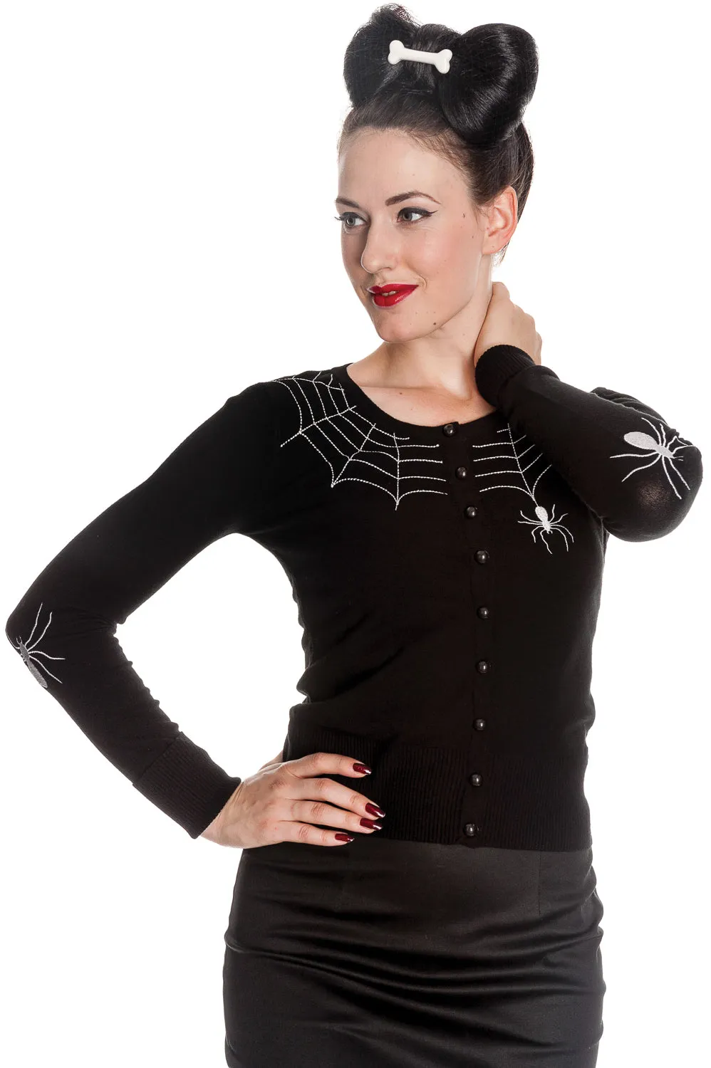 Spider Cardigan sold by Hell Bunny product image thumbnail 3