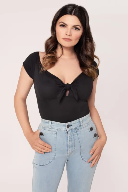 Bardot Top sold by Hell Bunny