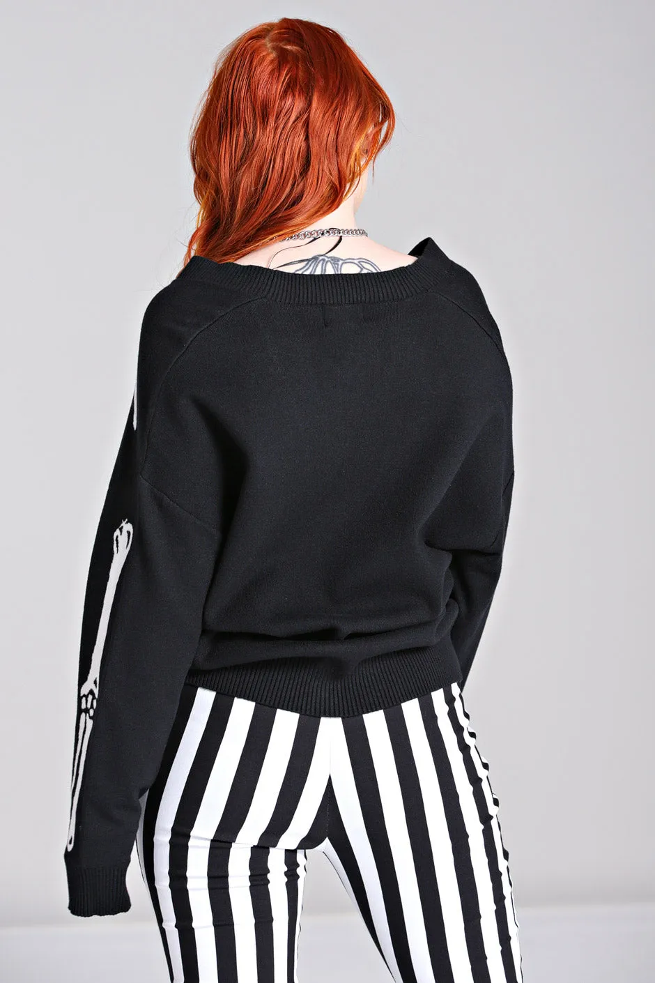 Skeleton Cardigan BKW sold by Hell Bunny product image thumbnail 4