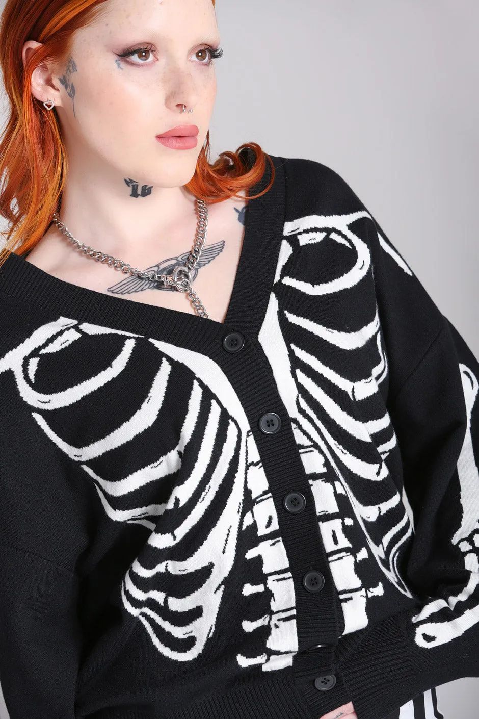 Skeleton Cardigan BKW sold by Hell Bunny product image thumbnail 2