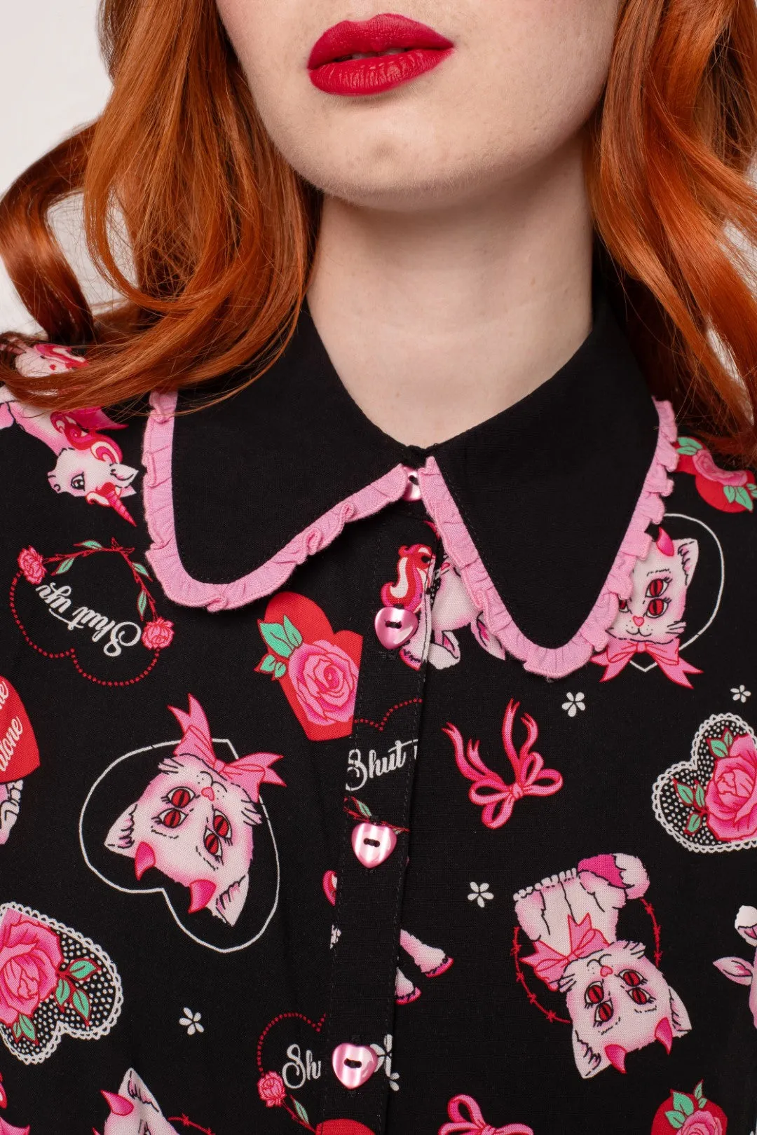 Not Into You Blouse sold by Hell Bunny product image thumbnail 2