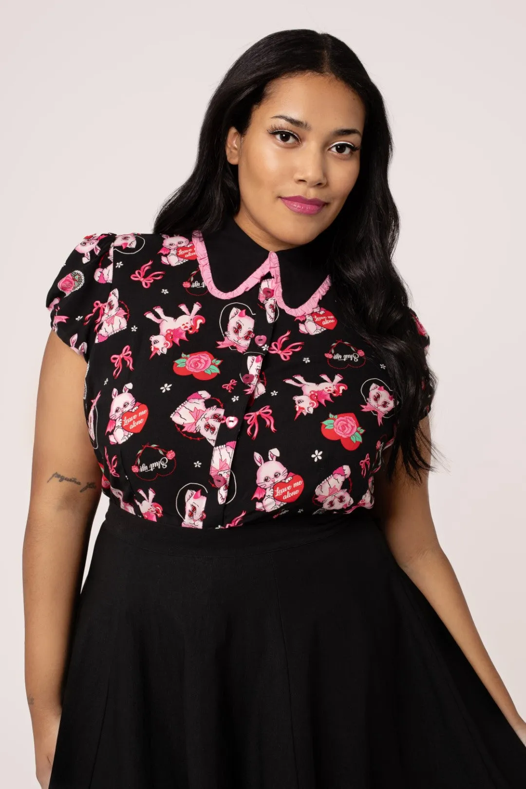 Not Into You Blouse sold by Hell Bunny product image thumbnail 5