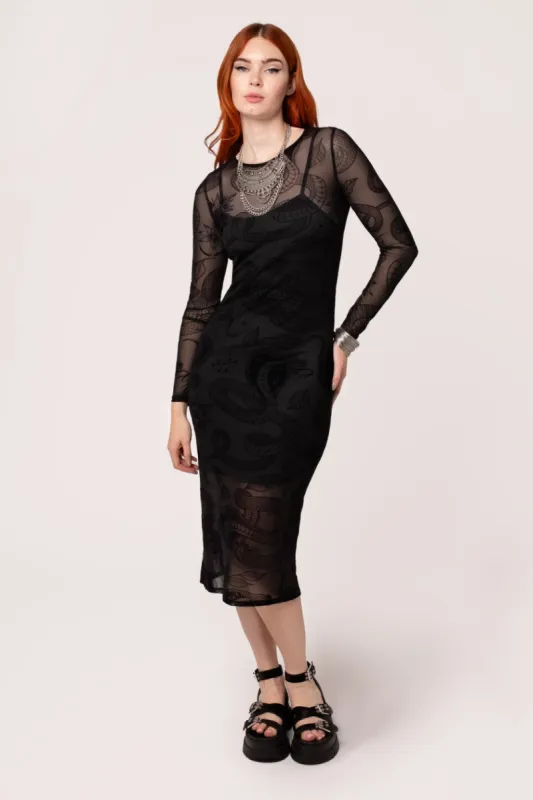 Snake Charmer Dress sold by Hell Bunny