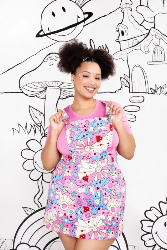 Loulou Pinafore Dress sold by Hell Bunny