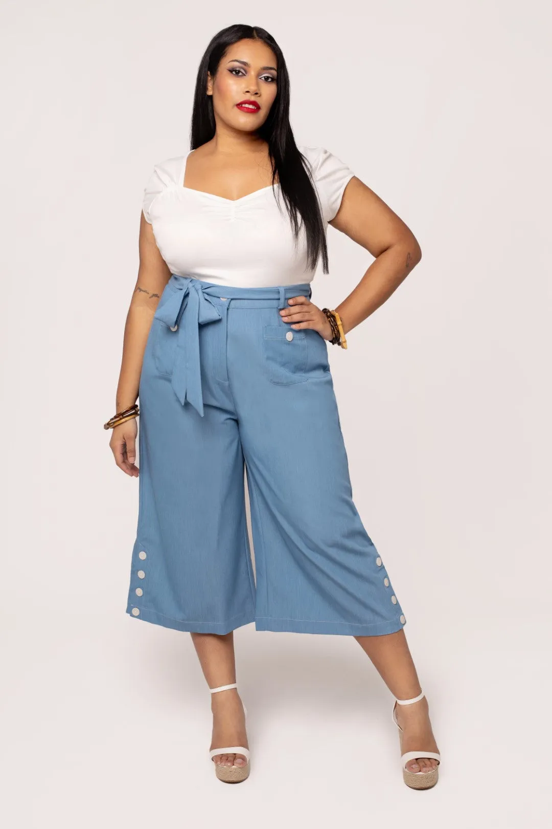 Rylee Culottes sold by Hell Bunny product image thumbnail 5